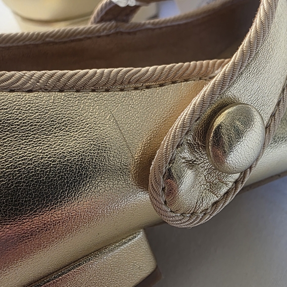 Crewcuts Metallic Gold Kids Dress Shoes Size 11 NWT - Picture 9 of 12